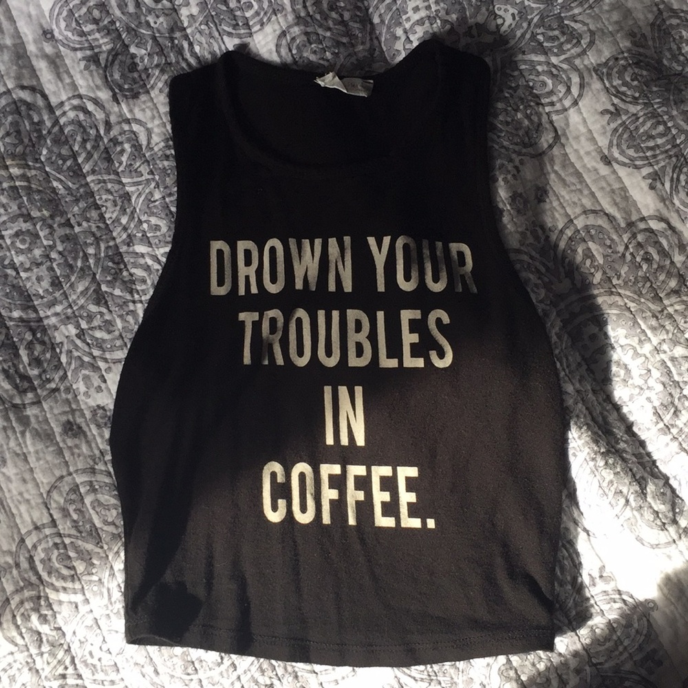 Black fitted crop top